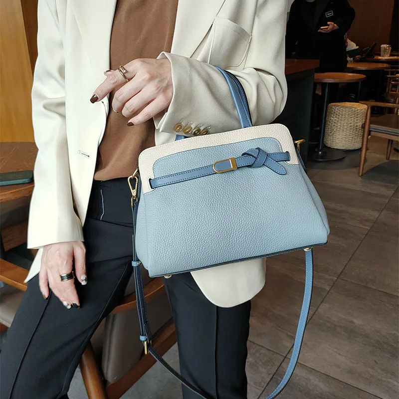 Premium Cowhide Leather Handbag