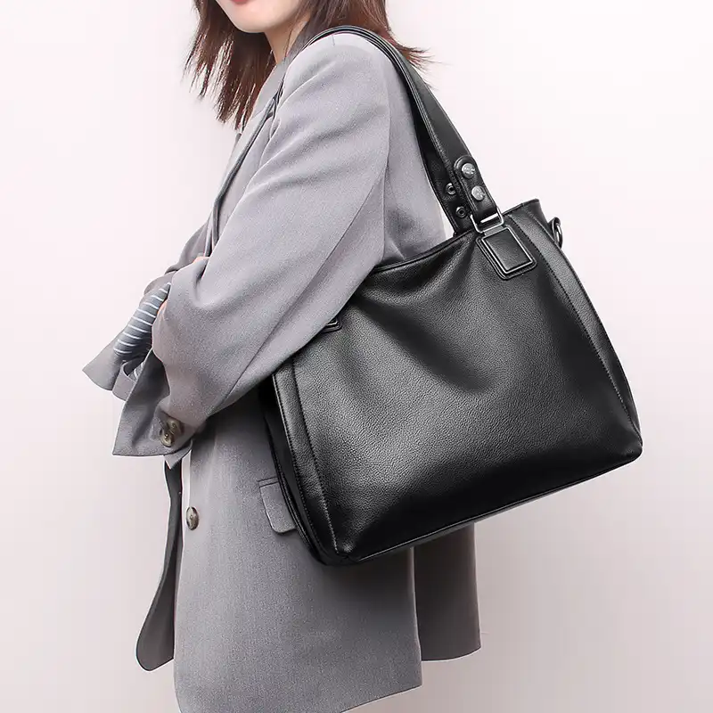 Velvet Embrace Soft Leather Tote