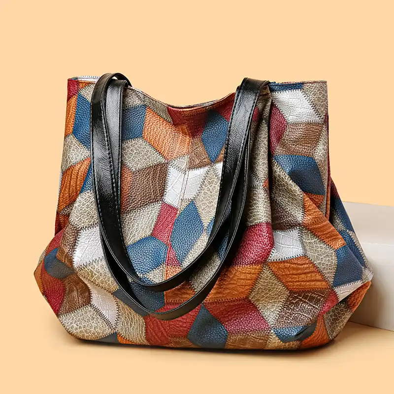 Revere Lattice Stitching  Tote Bag