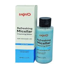 Skino Refreshing Micellar Cleansing Water 100ml and Skino Vitamin E Brigthening Facewash (Milk) 110ml