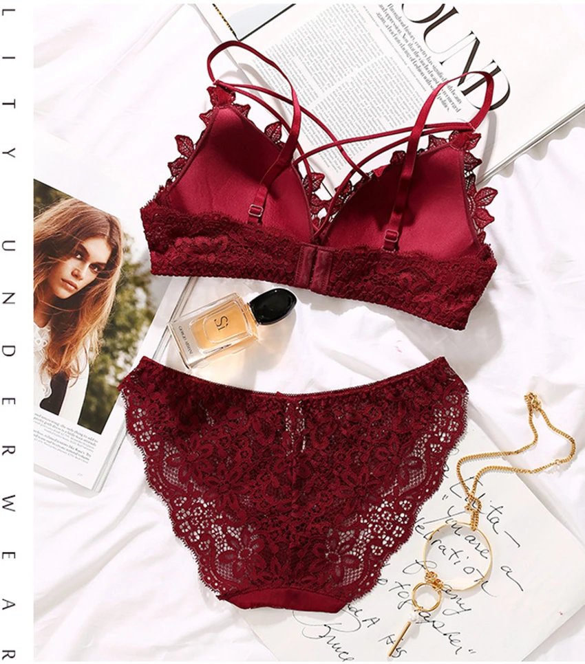 Women styles Push up Bra panty set