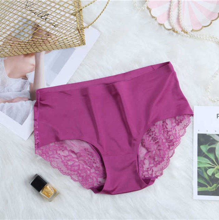 Breathable Lace Panties Underwear Briefs Nylon Silk For Women