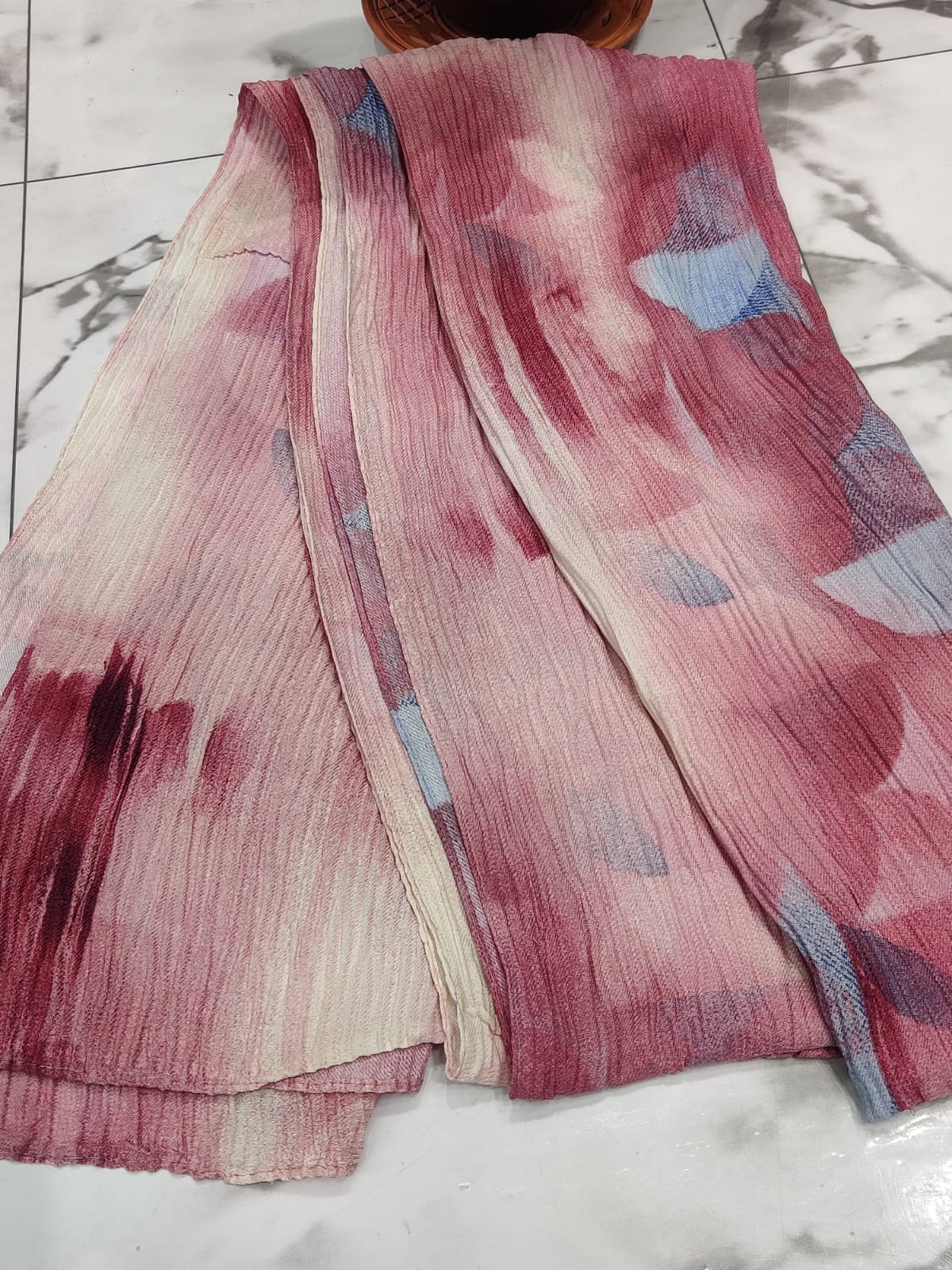 Half  cherry pleated hijab