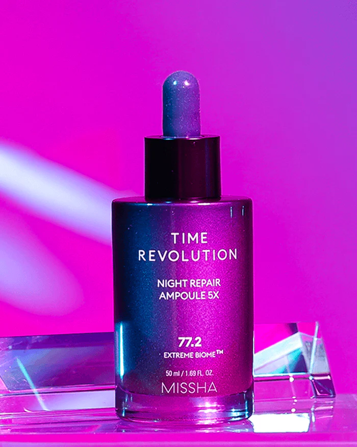 [MISSHA] Time Revolution Night Repair Purple Ampoule -50ml